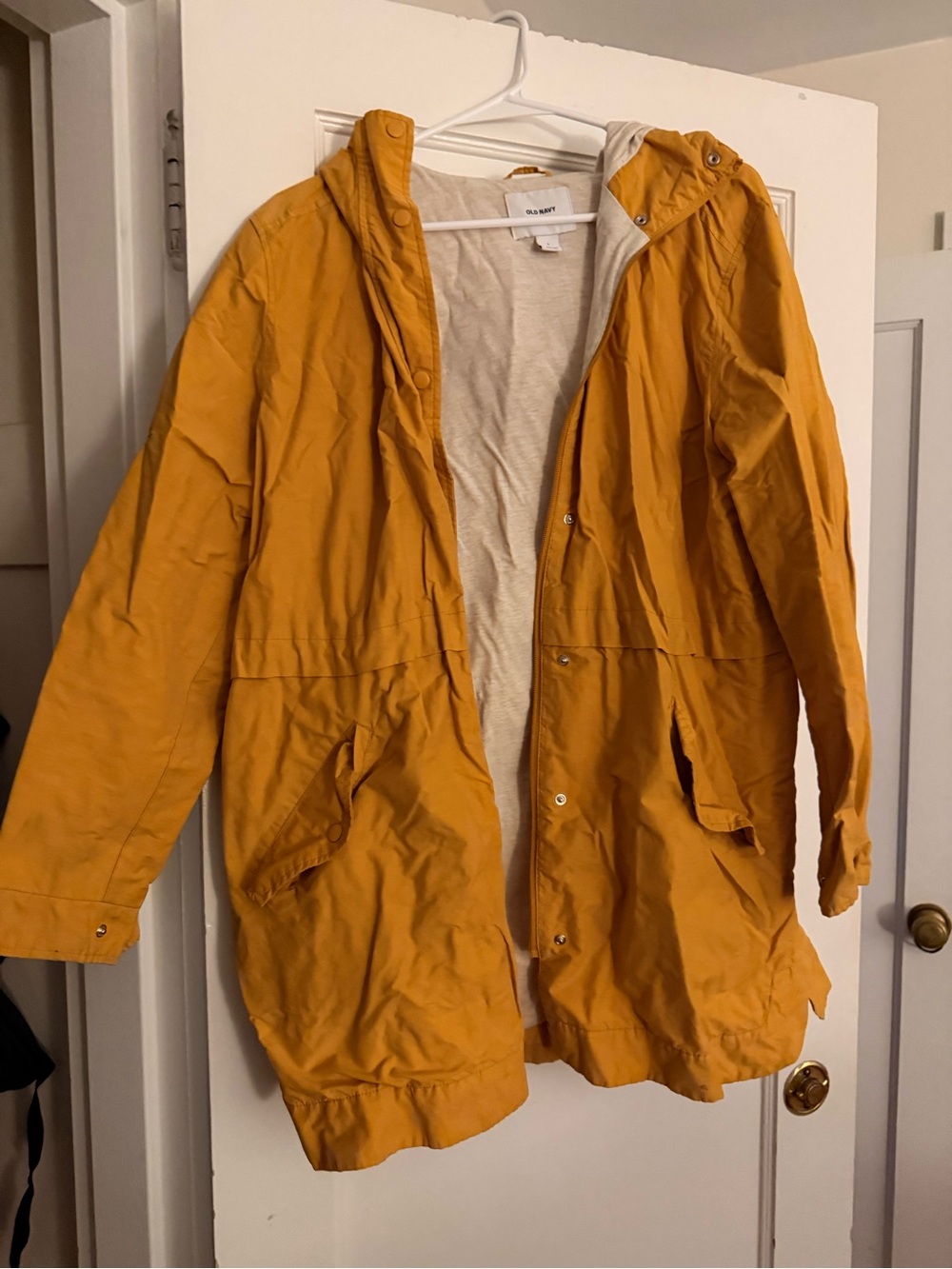Old Navy Women's Mustard Hooded Parka Jacket